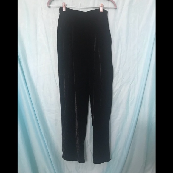 Christian Dior Velvet High Rise Wide Leg Trousers - Picture 2 of 8